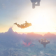 A character who's name isn't Zelda falls from the sky in a trailer for The Legend of Zelda: Tears of the Kingdom